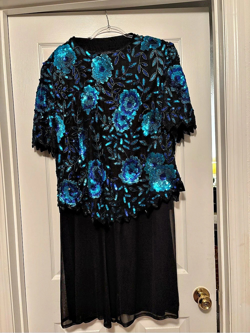 Scala Floral Sequin 2 Piece Pants Outfit